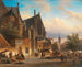 Vista di un mercato olandese - Elias Pieter van Bommel — vista dell’opera