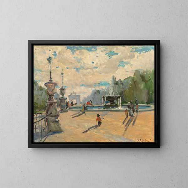 Place du Carrousel, Parigi - Élie Anatole Pavil — quadro incorniciato alla parete