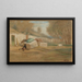 Figura ai margini della strada e ombrello - Elihu Vedder — quadro incorniciato alla parete