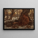 Jeune Marsyas che incanta le lepri - Elihu Vedder — quadro incorniciato alla parete