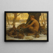 Giovane Marsyas, Marsyas incantando i lepri - Elihu Vedder — quadro incorniciato alla parete