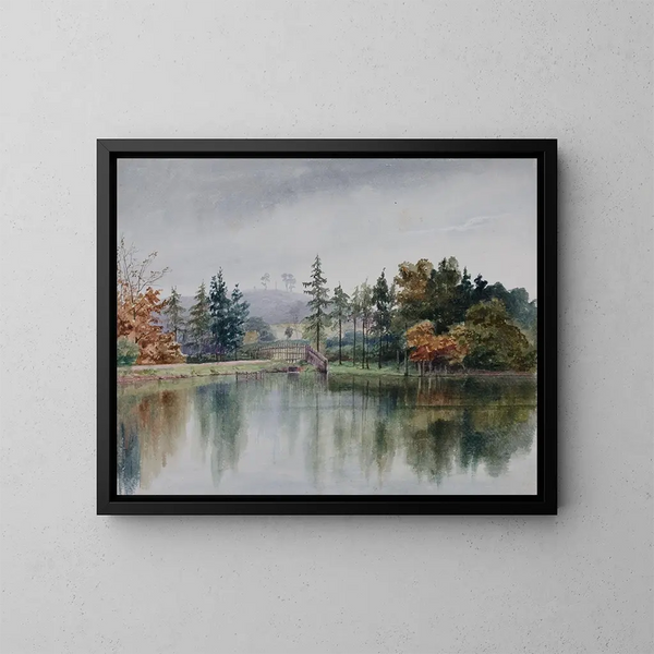 Nel giardino della rosa e della corona - Elijah Walton — quadro incorniciato alla parete