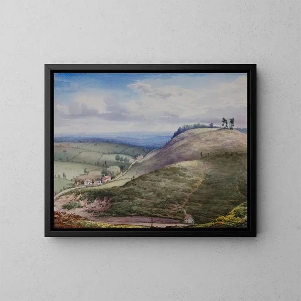 La route di Cofton dalla cava di ghiaia - Elijah Walton — quadro incorniciato alla parete