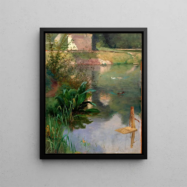 Bordo di un fossato - Eliphalet Fraser Andrews — quadro incorniciato alla parete