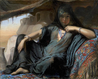 Elisabeth Jerichau Baumann - An Egyptian Pot Seller at Gizeh.webp