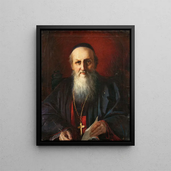 L'arcivescovo armeno Adoardo - Elisabeth Jerichau-Baumann — quadro incorniciato alla parete