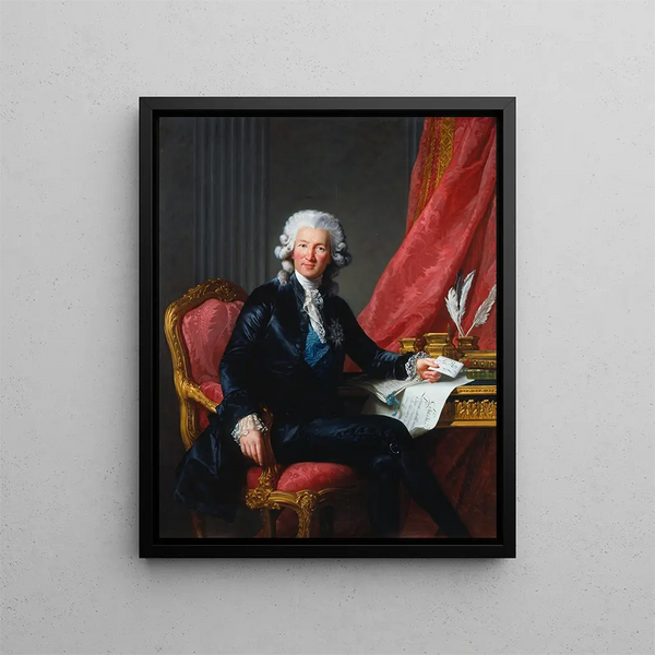 Charles Alexandre de Calonne - Elisabeth Louise Vigée Le Brun — quadro incorniciato alla parete