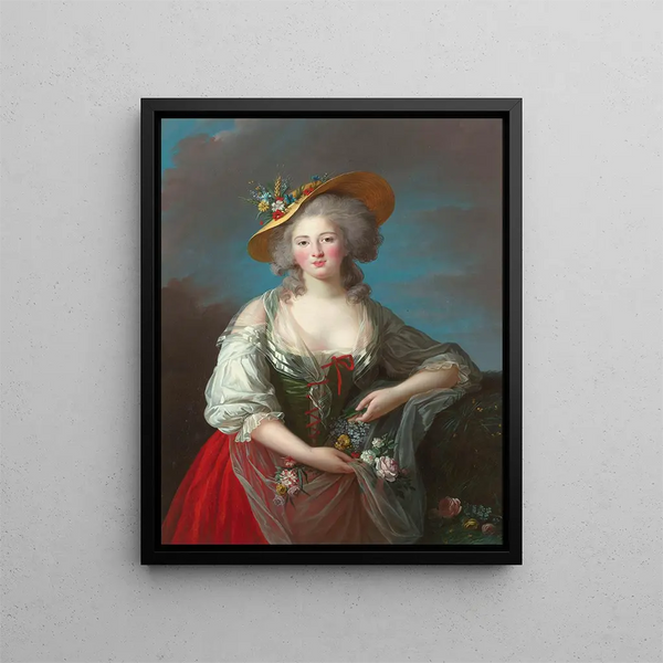 Elisabeth Philippe Marie Hélène de France detta Madame Elisabeth - Elisabeth Louise Vigée Le Brun — quadro incorniciato alla parete