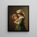 Julie Le Brun se regardant dans un miroir - Elisabeth Louise Vigée Le Brun — quadro incorniciato alla parete