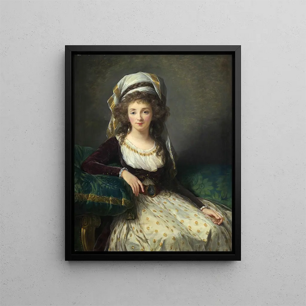 Madame d'Aguesseau de Fresnes - Elisabeth Louise Vigée Le Brun — quadro incorniciato alla parete