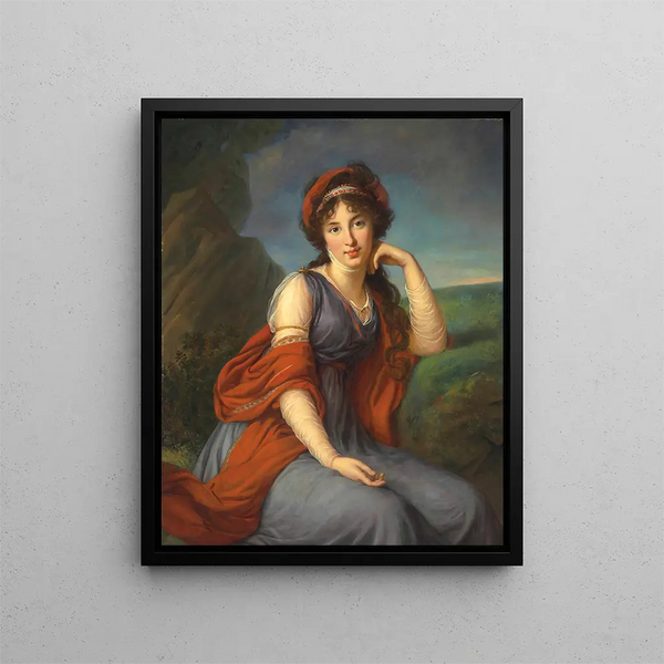 Maria Grigorievna Viazemskaa Princesse Golitsyna 1772-1865 - Elisabeth Louise Vigée Le Brun — quadro incorniciato alla parete