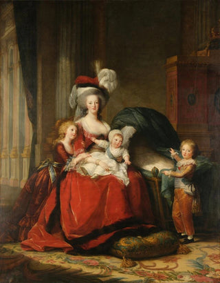 Elisabeth Louise Vige Le Brun - MarieAntoinette de LorraineHabsbourg Queen of France and her children.webp