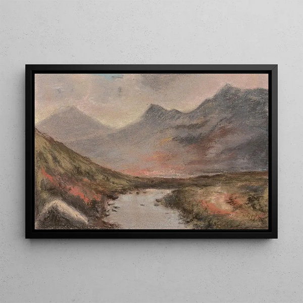 Paesaggio montano - Elisabeth Louise Vigée Le Brun — quadro incorniciato alla parete