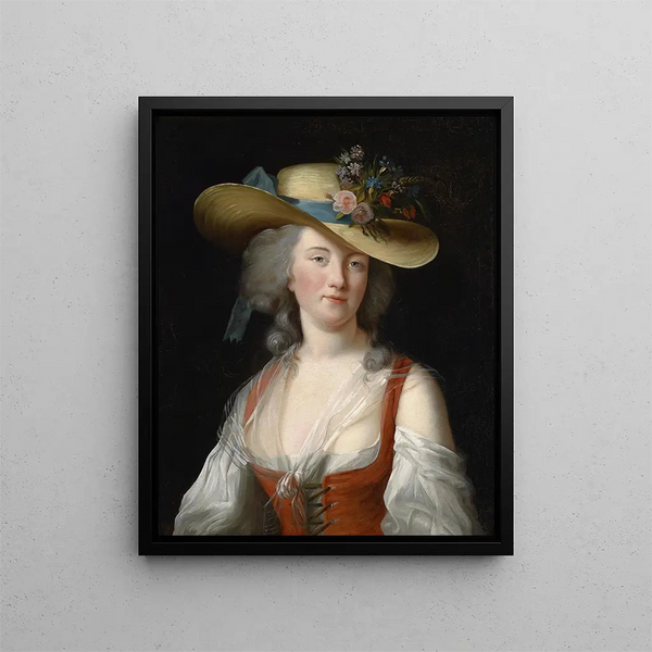 Ritratto Anne Catherine Le Preudhomme de Chatenoy Contessa di Verdun - Elisabeth Louise Vigée Le Brun — quadro incorniciato alla parete