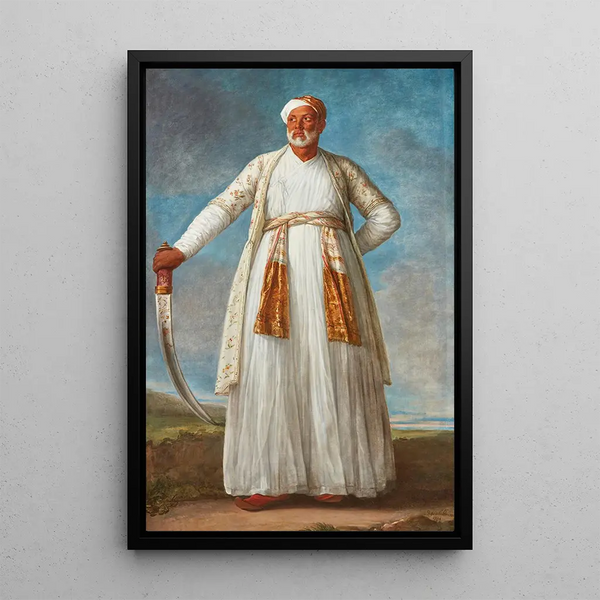 Ritratto di Muhammad Dervish Khan - Elisabeth Louise Vigée Le Brun — quadro incorniciato alla parete