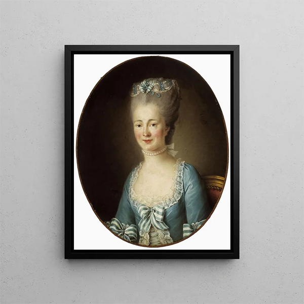 Ritratto di una giovane donna - Elisabeth Louise Vigée Le Brun — quadro incorniciato alla parete