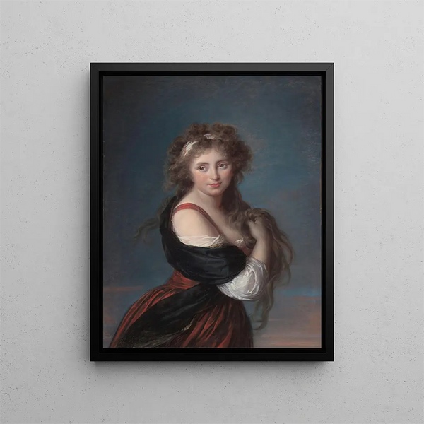 Ritratto di Hyacinthe Gabrielle Roland - Elisabeth Louise Vigée Le Brun — quadro incorniciato alla parete