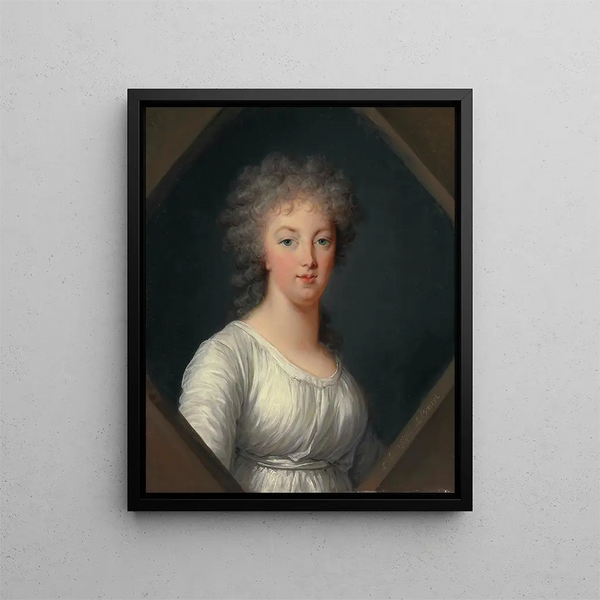 Ritratto di Maria Antonietta 1755-1793 - Elisabeth Louise Vigée Le Brun — quadro incorniciato alla parete