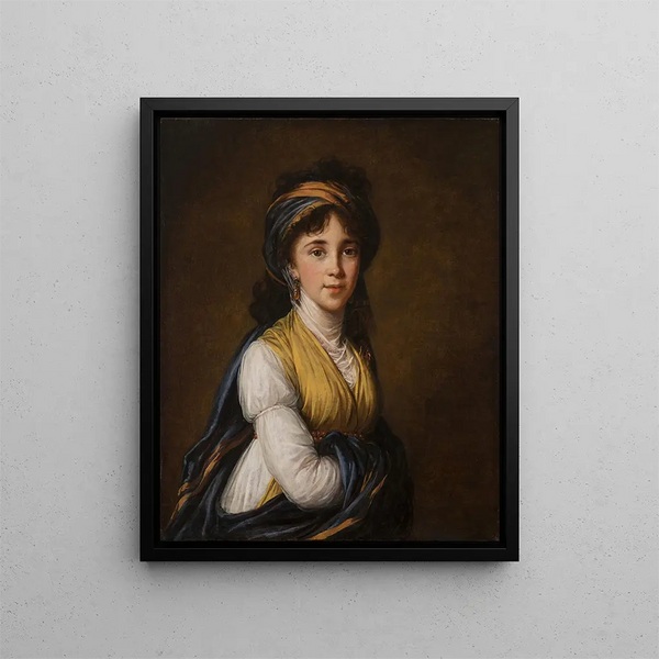 Ritratto della principessa Belozersky - Elisabeth Louise Vigée Le Brun — quadro incorniciato alla parete