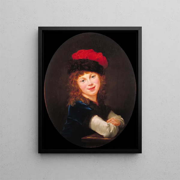 Ritratto di una ragazza - Elisabeth Louise Vigée Le Brun — quadro incorniciato alla parete