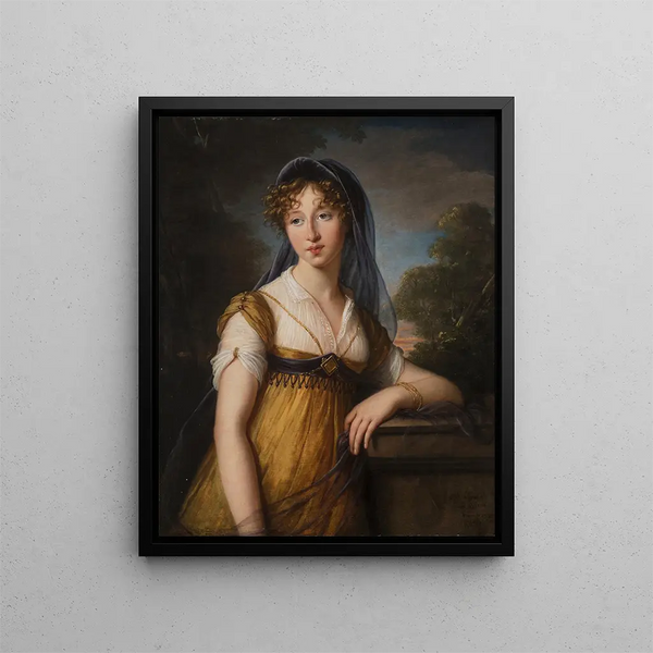 Ritratto di una donna - Elisabeth Louise Vigée Le Brun — quadro incorniciato alla parete
