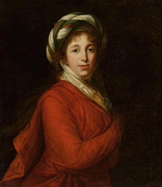 Elisabeth Louise Vige Le Brun - Portrait of a woman in a turban.webp