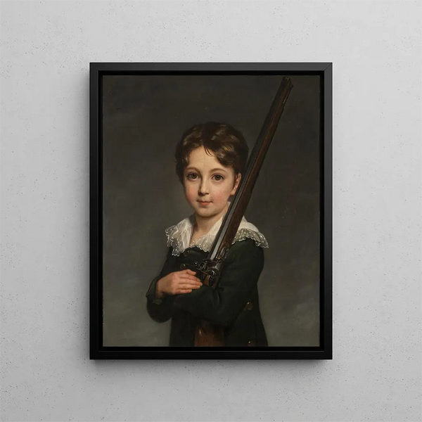 Ritratto di un giovane ragazzo - Elisabeth Louise Vigée Le Brun — quadro incorniciato alla parete