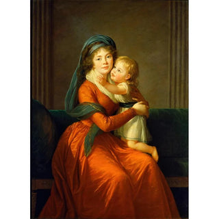 Elisabeth Louise Vige Le Brun - Portrait of princess Alexandra Golitsyna and her son Piotr.webp