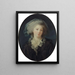 Ritratto presumibile di Charlotte Françoise Bergeret de Norinval - Elisabeth Louise Vigée Le Brun — quadro incorniciato alla parete