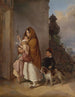 Una madre con i suoi figli nel bisogno - Élisabeth Modell — vista dell’opera