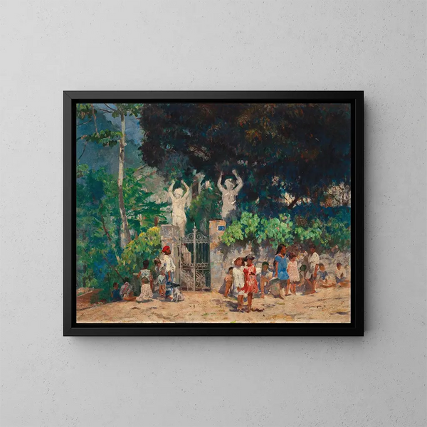 In viaggio verso la scuola - Eliseu Visconti — quadro incorniciato alla parete