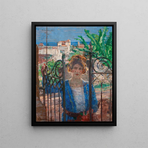 In visita - Eliseu Visconti — quadro incorniciato alla parete