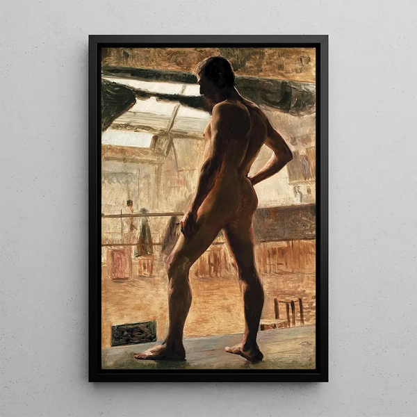 Nu maschile - Eliseu Visconti — quadro incorniciato alla parete