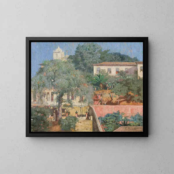 Paesaggio di Santa Teresa - Eliseu Visconti — quadro incorniciato alla parete