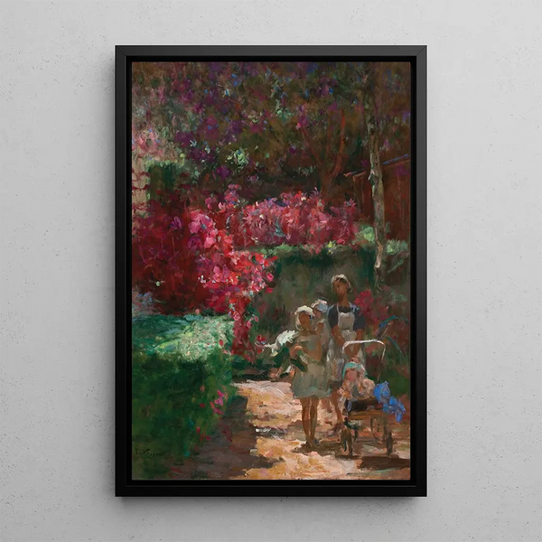 Passeggiata nel parco - Eliseu Visconti — quadro incorniciato alla parete