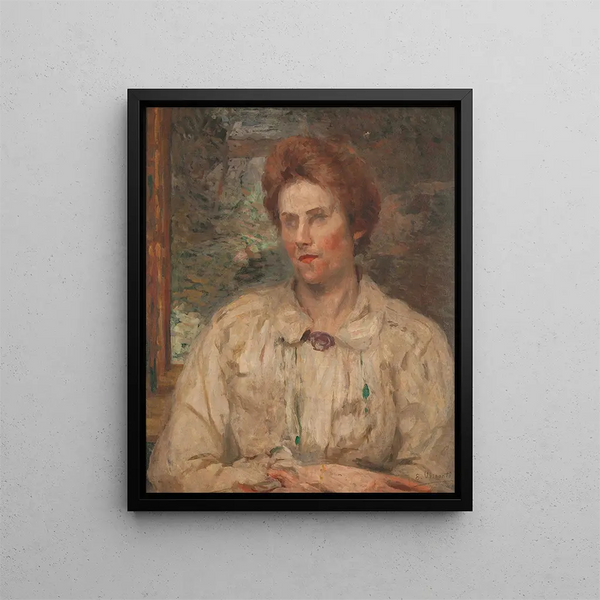 Ritratto di Louise - Eliseu Visconti — quadro incorniciato alla parete