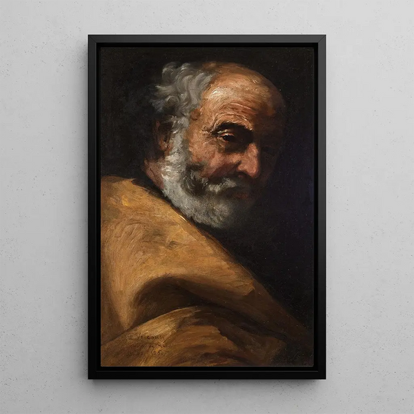 Ritratto di un anziano - Eliseu Visconti — quadro incorniciato alla parete