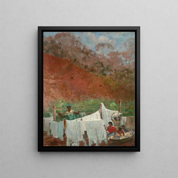 da appendere i vestiti - Eliseu Visconti — quadro incorniciato alla parete