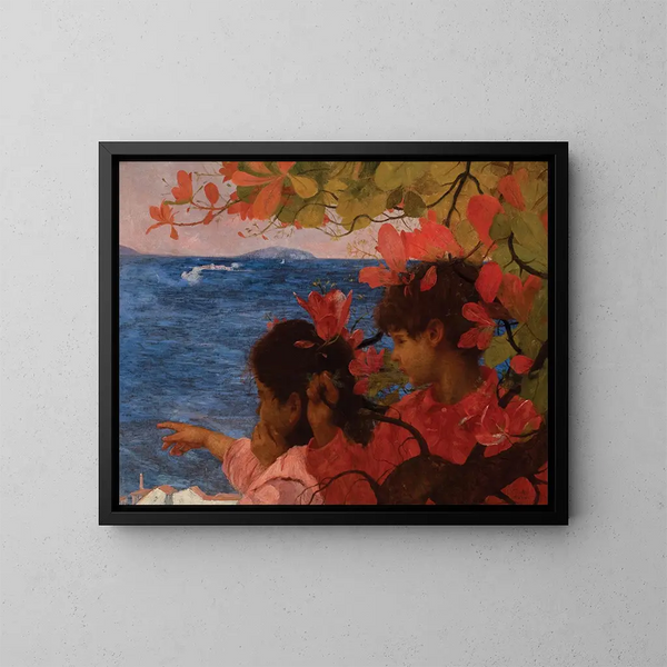 Vista sul mare - Eliseu Visconti — quadro incorniciato alla parete