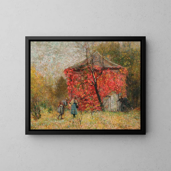 Ritorno nelle trincee - Eliseu Visconti — quadro incorniciato alla parete