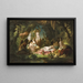 Donne nude in un giardino ombreggiato - Eliza Joinville — quadro incorniciato alla parete