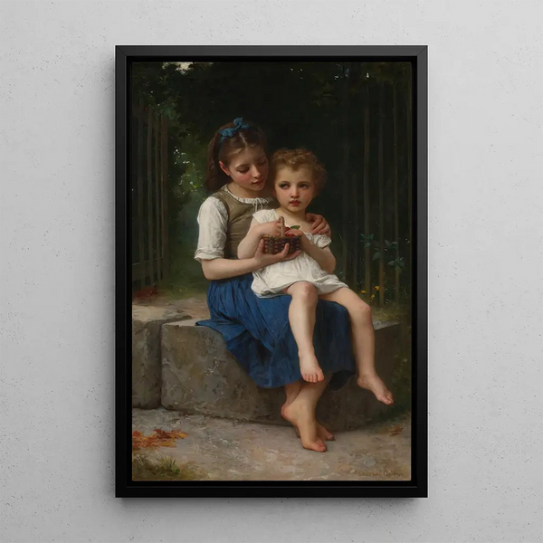 La Petite Mère - Elizabeth Jane Gardner Bouguereau — quadro incorniciato alla parete
