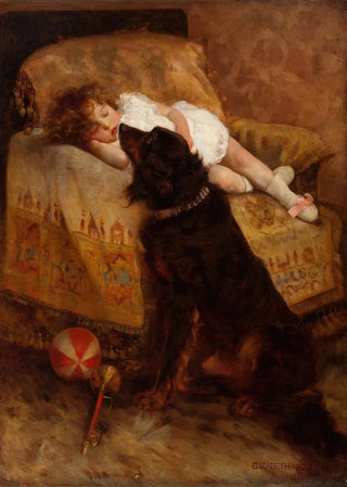 Elizabeth Strong - Sleeping Child with Dog.webp