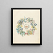 Album di fiori in carta ritagliata pl. 02 - Ellen W. — quadro incorniciato alla parete