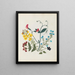 Album di fiori in carta ritagliata pl. 09 - Ellen W. — quadro incorniciato alla parete
