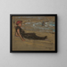 Fille au bord de la mer - Elmer Livingston Macrae — quadro incorniciato alla parete