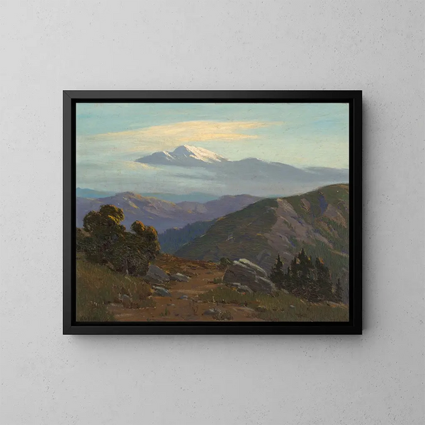 Vista montagna - Elmer Wachtel — quadro incorniciato alla parete