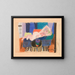 Donna nuda su un divano - Else Hagen — quadro incorniciato alla parete