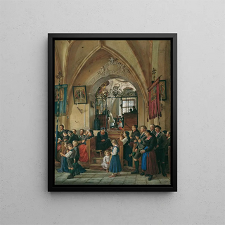 Emanuel Stckler - Inneres der Pfarrkirche von Aussee.webp