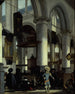 Interno della vecchia chiesa di Delft - Emanuel de Witte — vista dell’opera